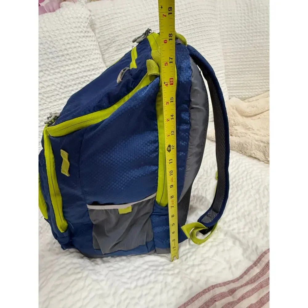 Embark Backpack Laptop School Travel Hiking Navy Lime Multi Pocket Target 18in L
